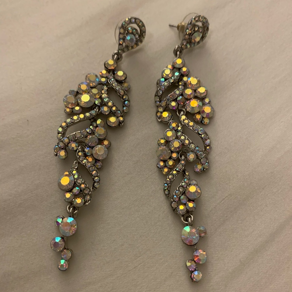 Jim Ball Crystal Earrings for Prom Wedding Event